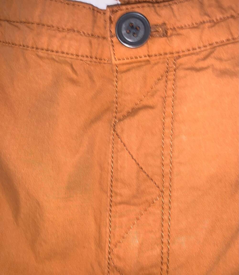 Pilcro Anthropologie Y2K Cropped Utility Pants Orange Wide Leg Size M - Picture 3 of 6